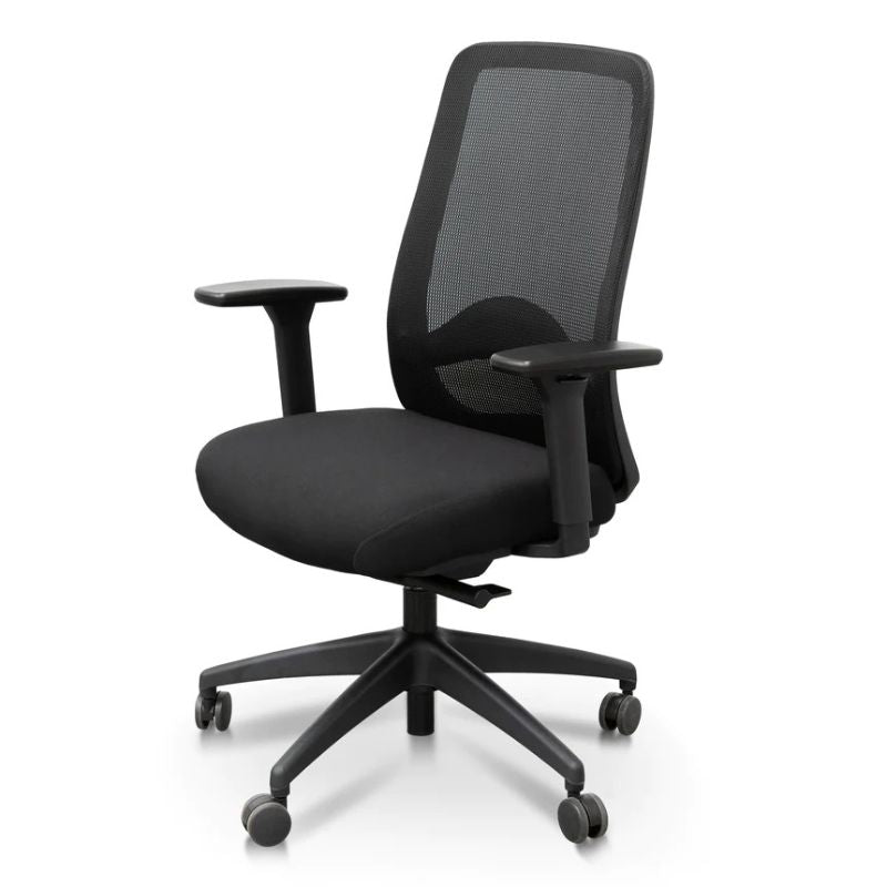 Gentry Mesh Ergonomic Office Chair Black Angle