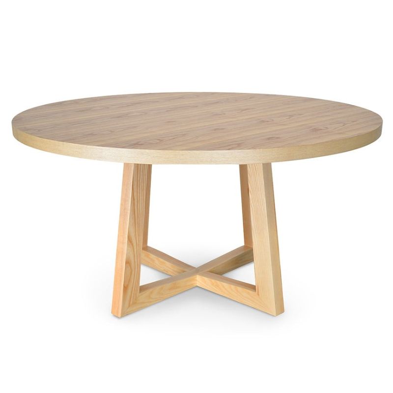 Glenford 150CM Wooden Round Dining Table Natural