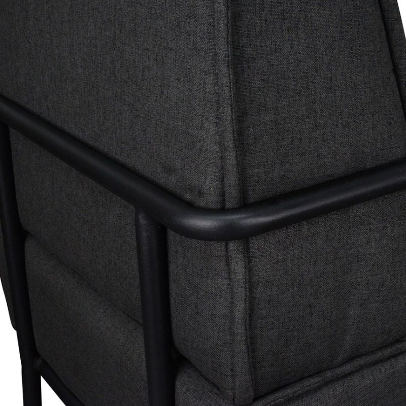 Graystone Lounge Chair Dark Grey Back