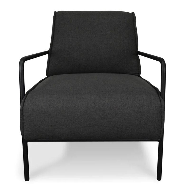 Graystone Lounge Chair Dark Grey Front