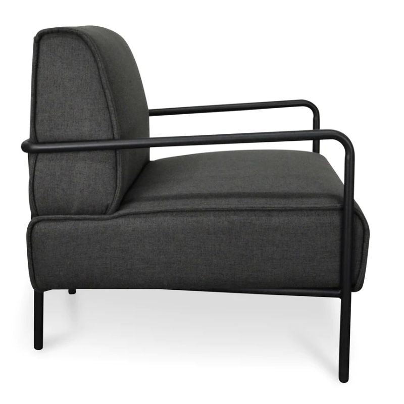 Graystone Lounge Chair Dark Grey Left View