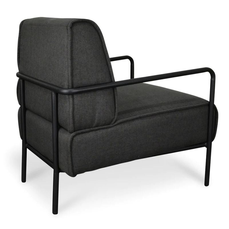 Graystone Lounge Chair Dark Grey Side