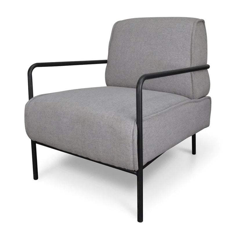 Graystone Lounge Chair Light Grey Angle