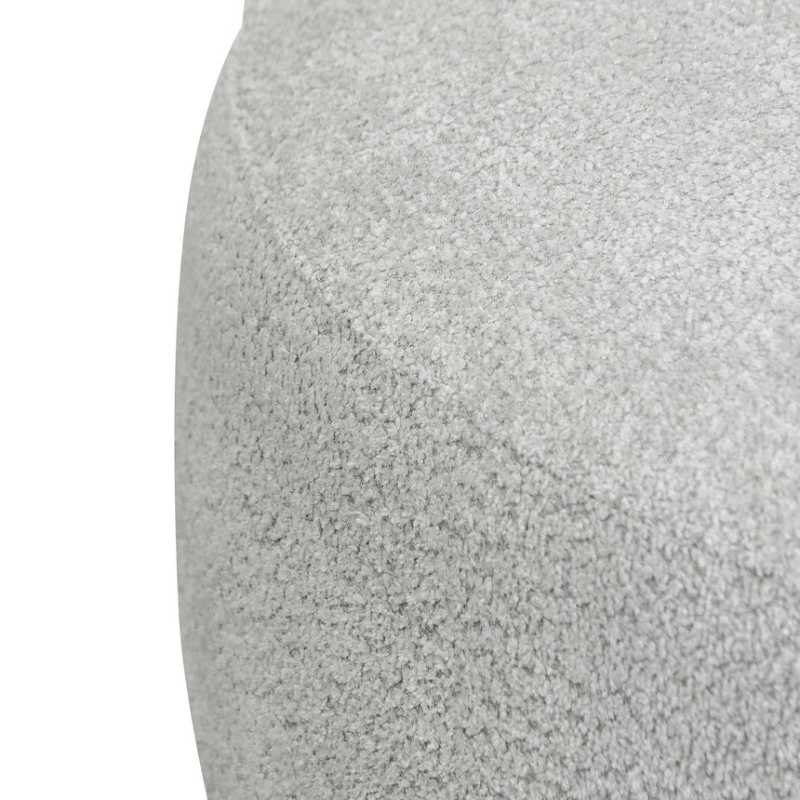 Greenfield Fabric Left Chaise Fabric Sofa Light Grey Fleece Fabric Cover View