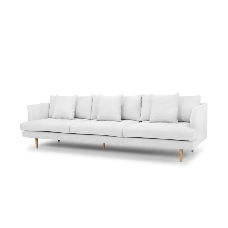 Greenway 4 Seater Sofa Light Texture Grey Angle
