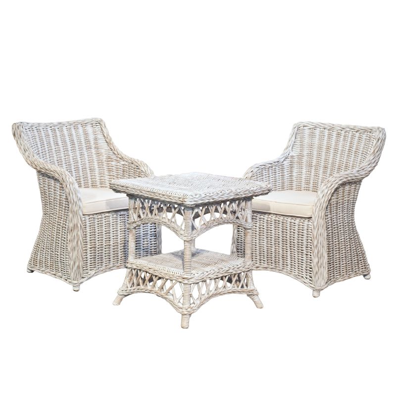 Greenwood 3 Piece Kubu Wicker Lounge Set