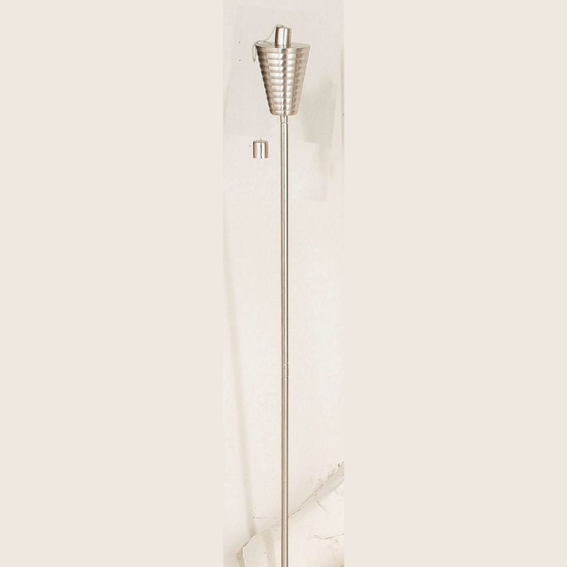 Grooved 100CM Stainless Steel Torch With Spike
