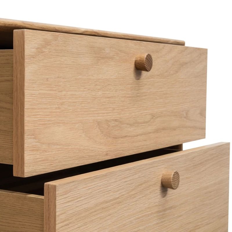 Hamptonshire 2 Drawer Side Table Double Drawer