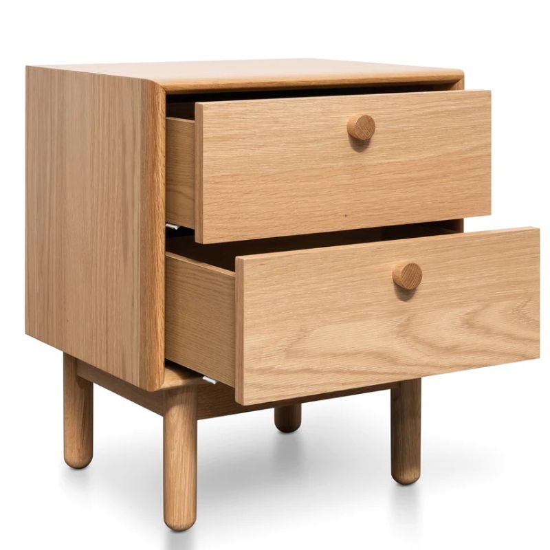 Hamptonshire 2 Drawer Side Table Full View