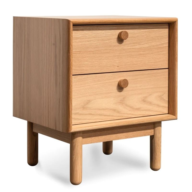 Hamptonshire 2 Drawer Side Table Right Angle