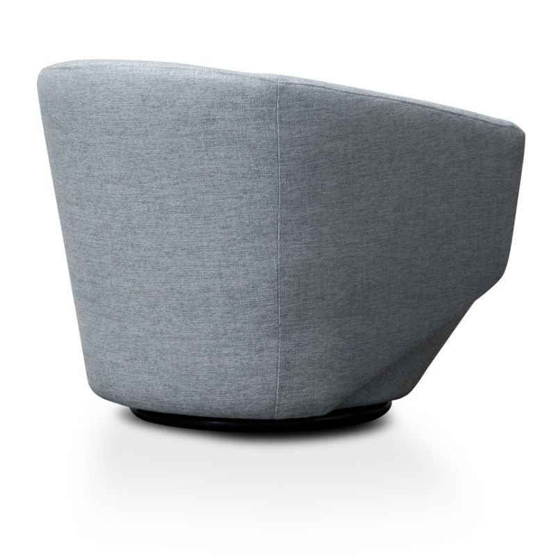 Harland Fabric Lounge Chair Light Grey Back Left