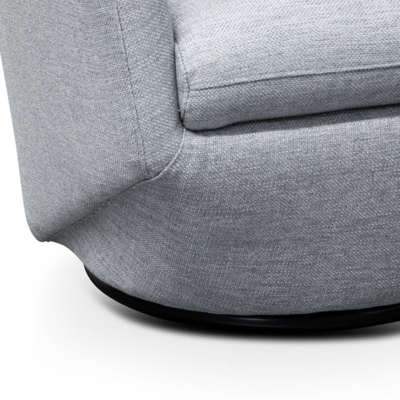 Harland Fabric Lounge Chair Light Grey Bottom