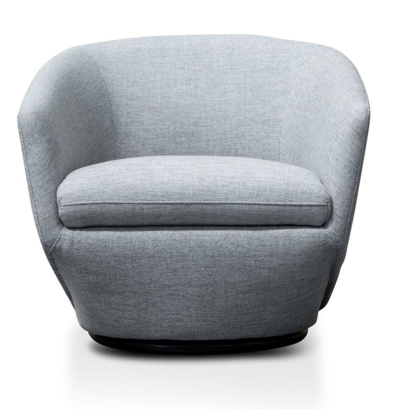 Harland Fabric Lounge Chair Light Grey Front
