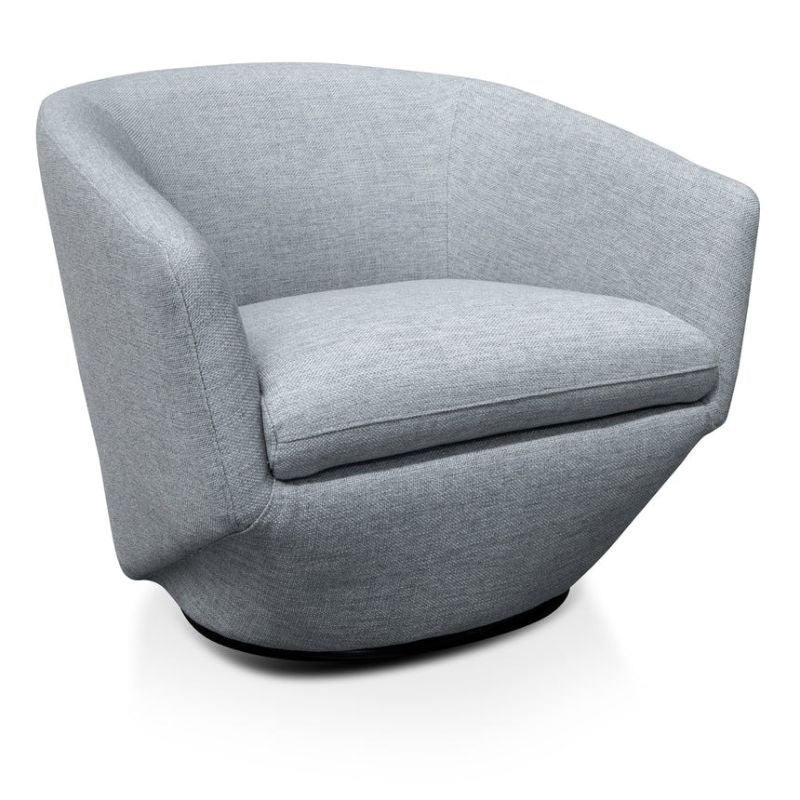 Harland Fabric Lounge Chair Light Grey Left Side