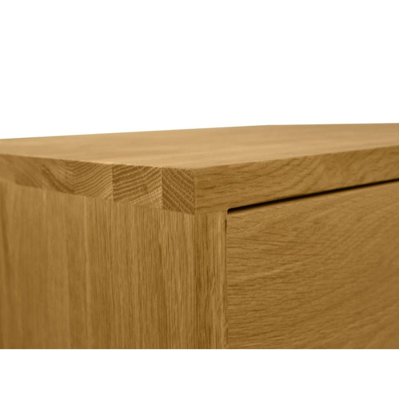 Harrison Wooden Bedside Table Natural Oak Top