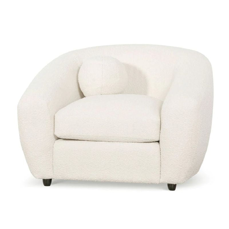 Harrowgate Armchair Ivory White Angle