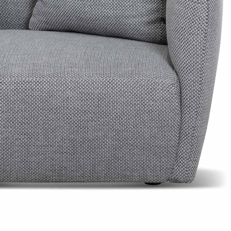 Havenwood 3 Seater Fabric Sofa Noble Grey Bottom Base