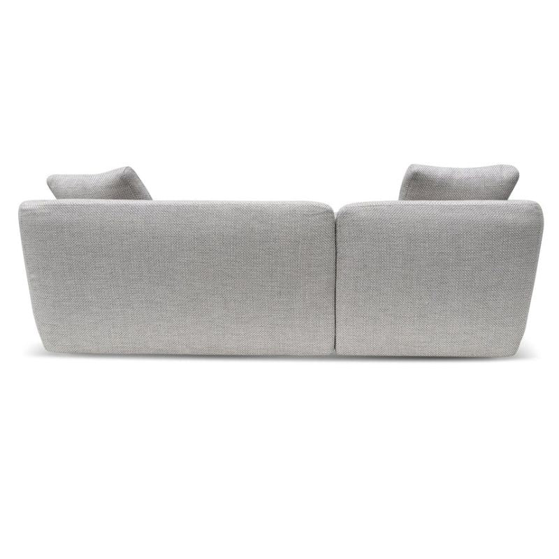 Havenwood 3 Seater Fabric Sofa Passive Grey Back