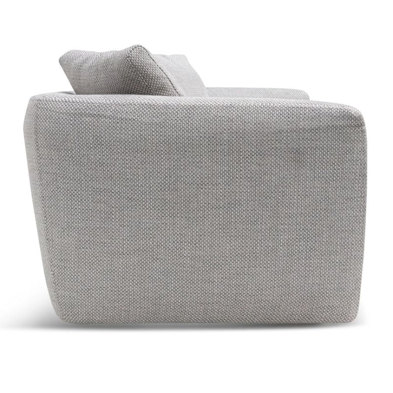 Havenwood 3 Seater Fabric Sofa Passive Grey Left Side