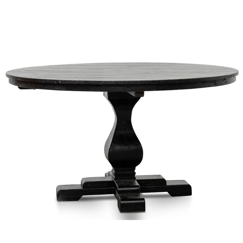 Havisham 140CM Round Dining Table Black