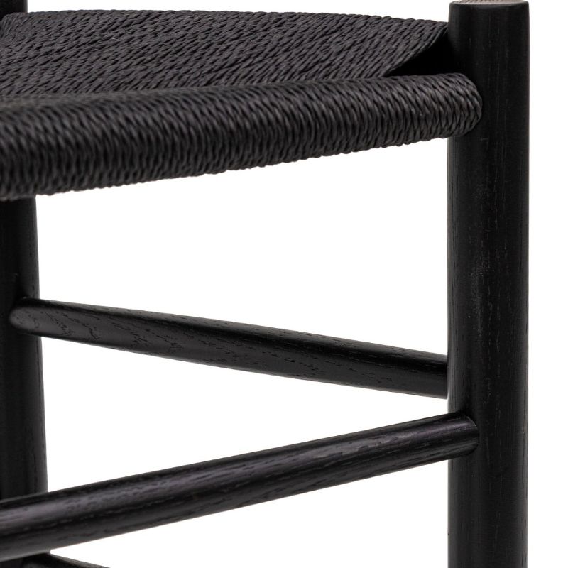 Hawthorne Rattan Dining Chair Full Black Frames