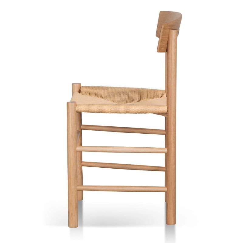 Hawthorne Rattan Dining Chair Natural Side