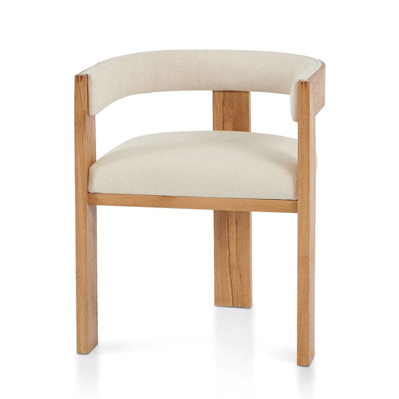 Hawthornefield Dining Chair Light Beige Angle