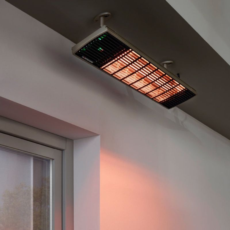 Heatscope Spot 2800W Electric Radiant Heater Black On Indoor