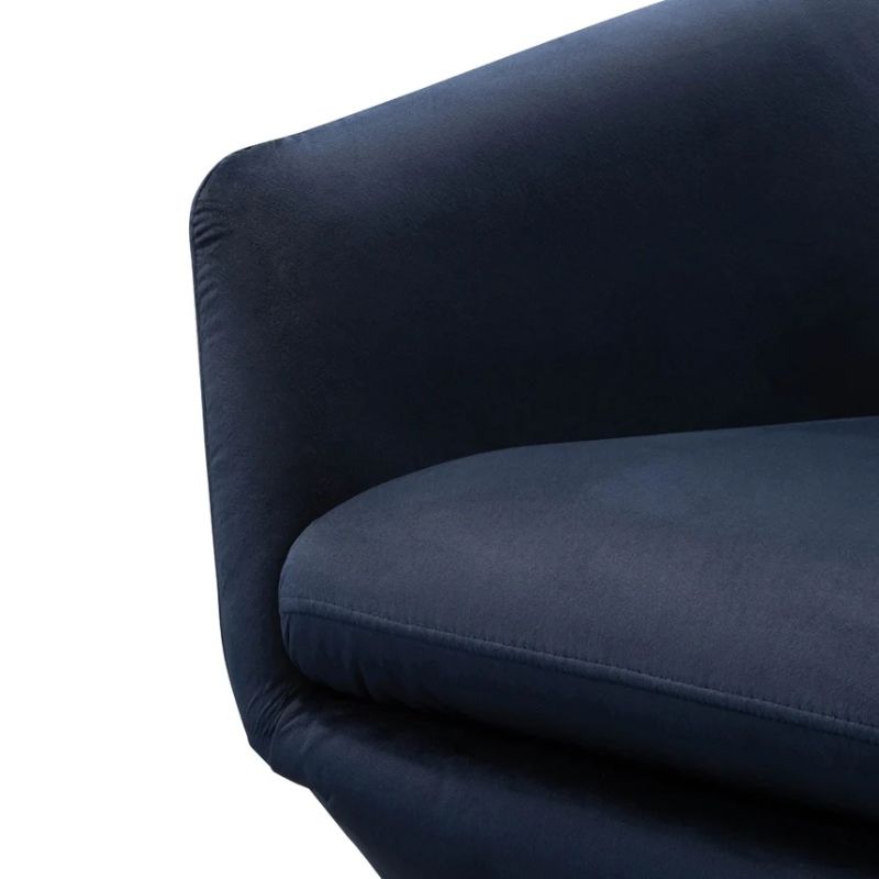 Henley Lounge Chair Navy Left Close