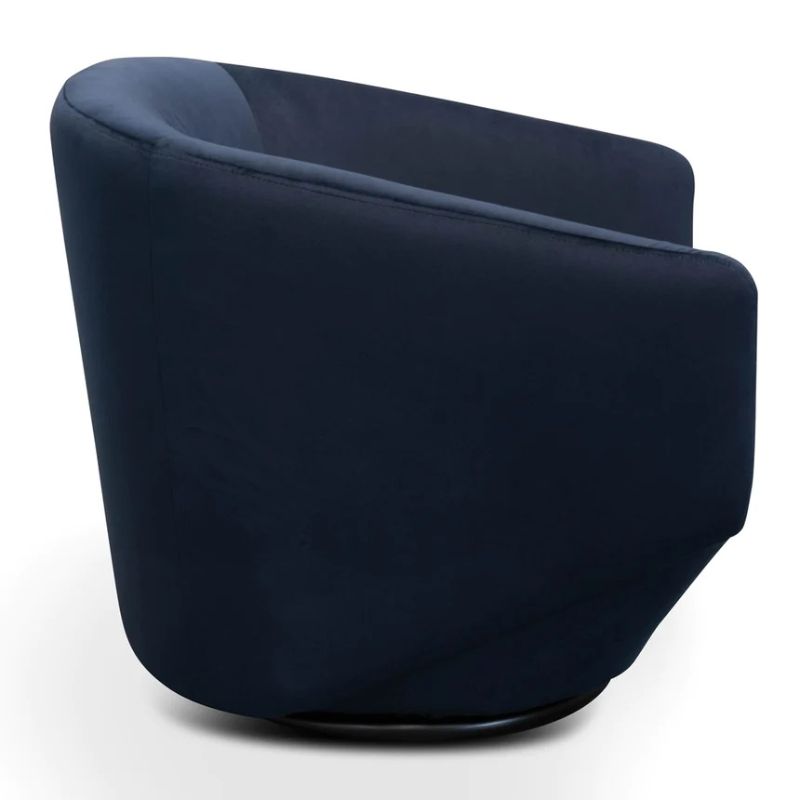 Henley Lounge Chair Navy Left Side