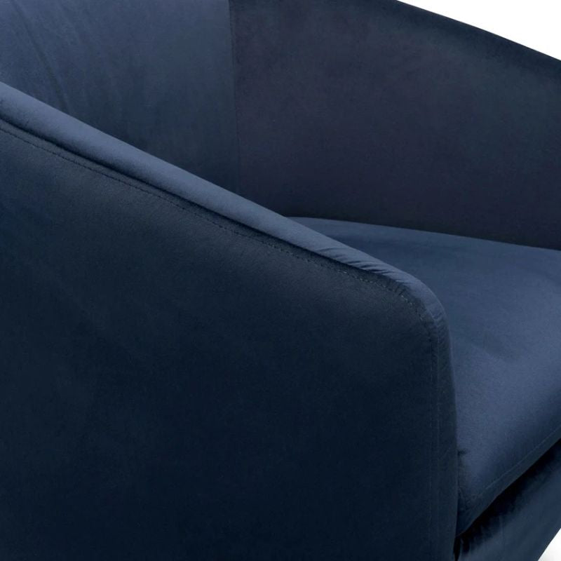 Henley Lounge Chair Navy left Out Close