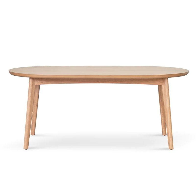 Hillcrest 185CM Dining Table Natural Oak Front View