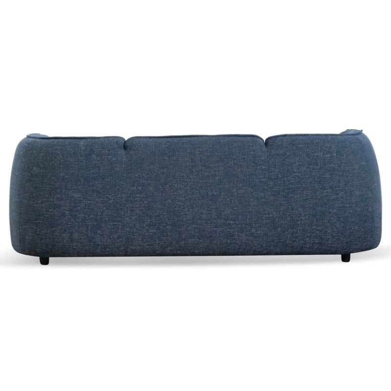Horizons 3 Seater Fabric Sofa Dark Blue Back