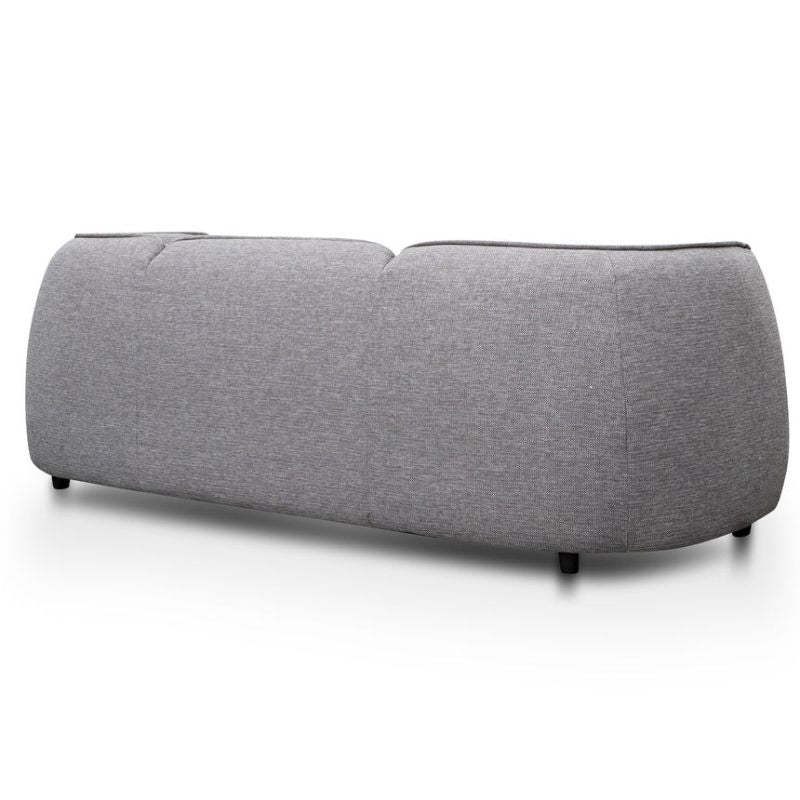 Horizons 3 Seater Fabric Sofa Graphite Grey Back