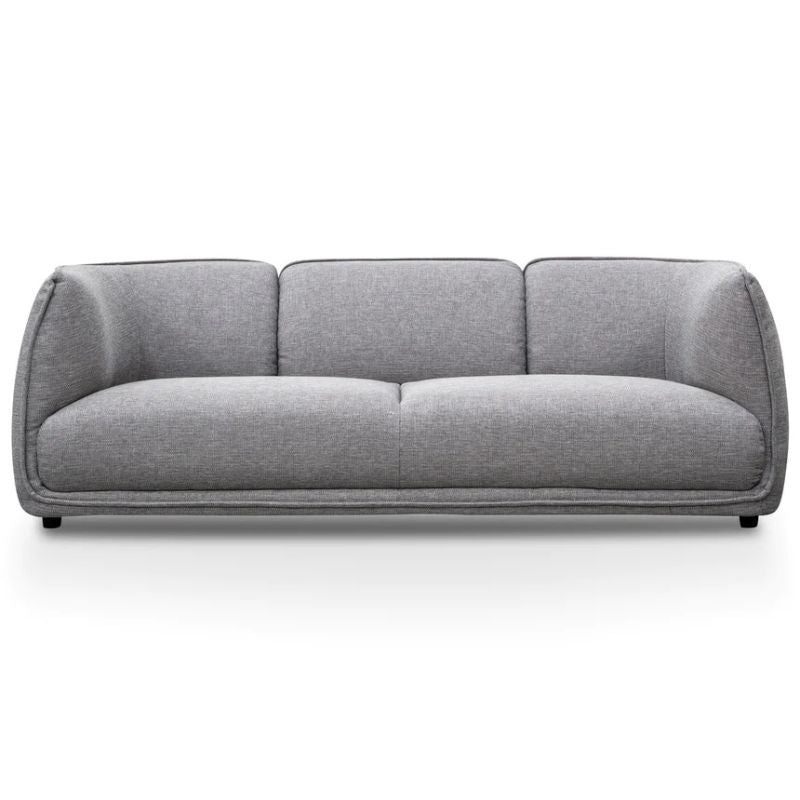 Horizons 3 Seater Fabric Sofa Graphite Grey Front