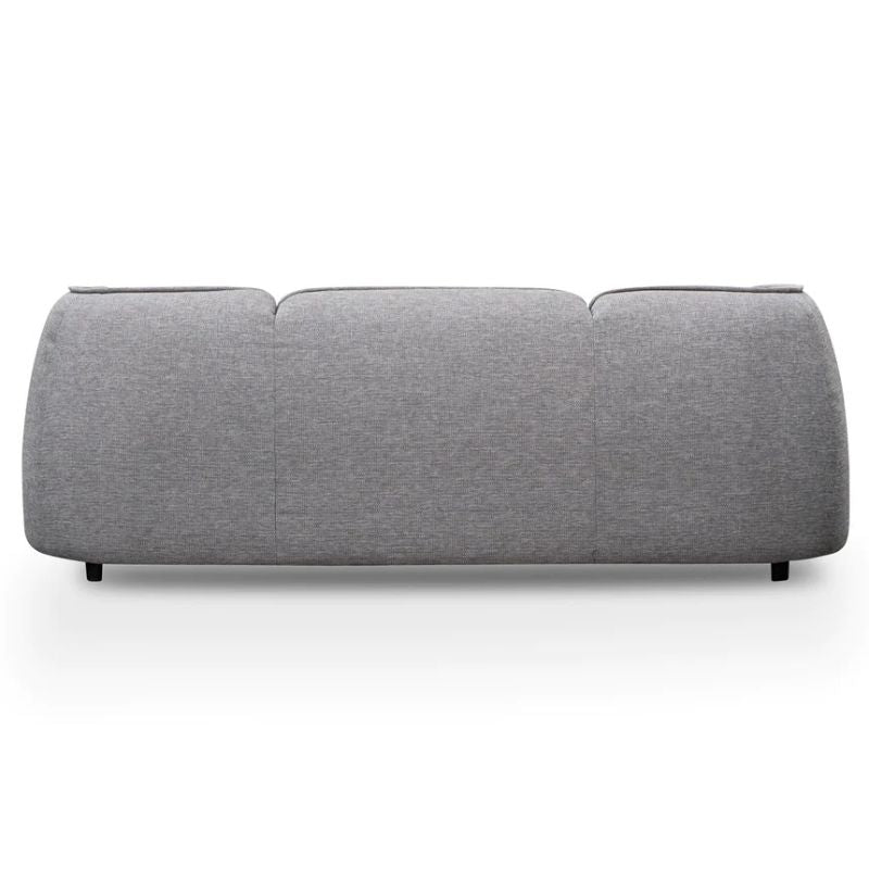 Horizons 3 Seater Fabric Sofa Graphite Grey Full Back