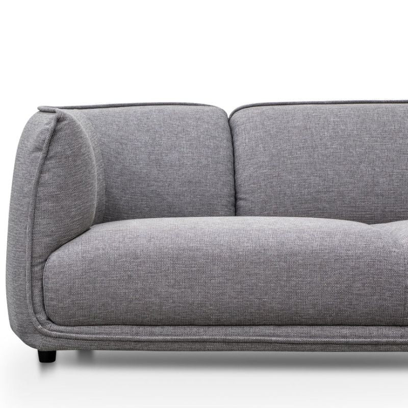 Horizons 3 Seater Fabric Sofa Graphite Grey Left Side