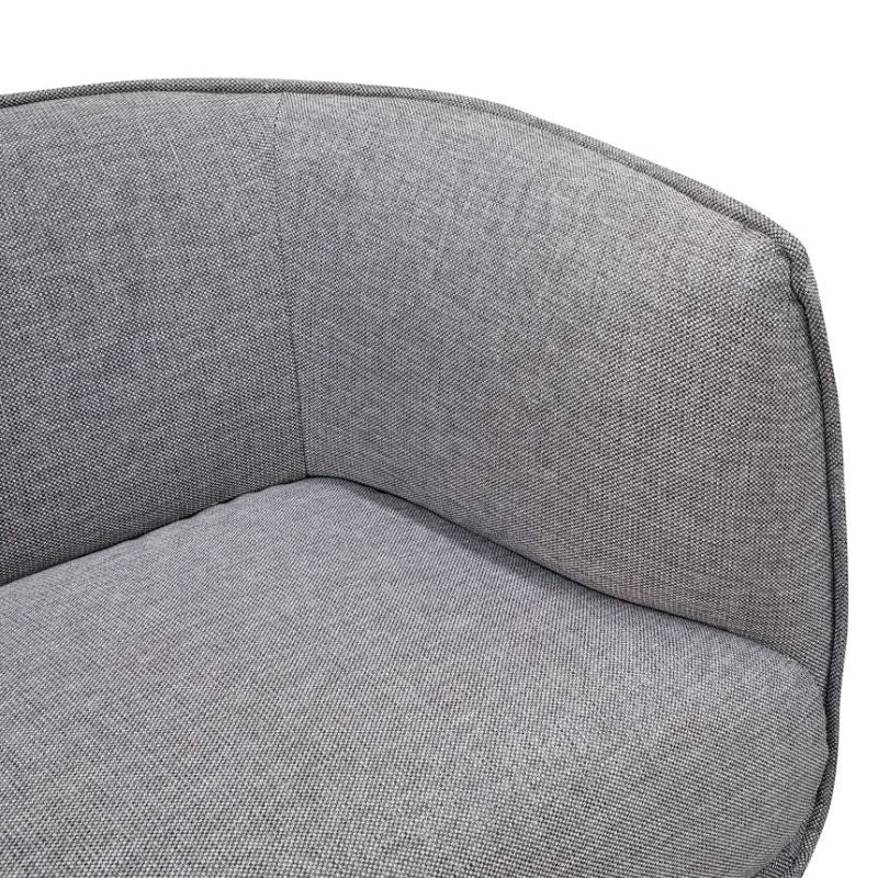 Horizons 3 Seater Fabric Sofa Graphite Grey Right Side