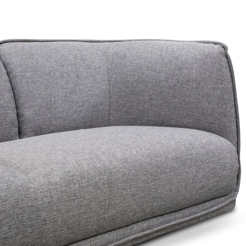 Horizons 3 Seater Fabric Sofa Graphite Grey Show Right