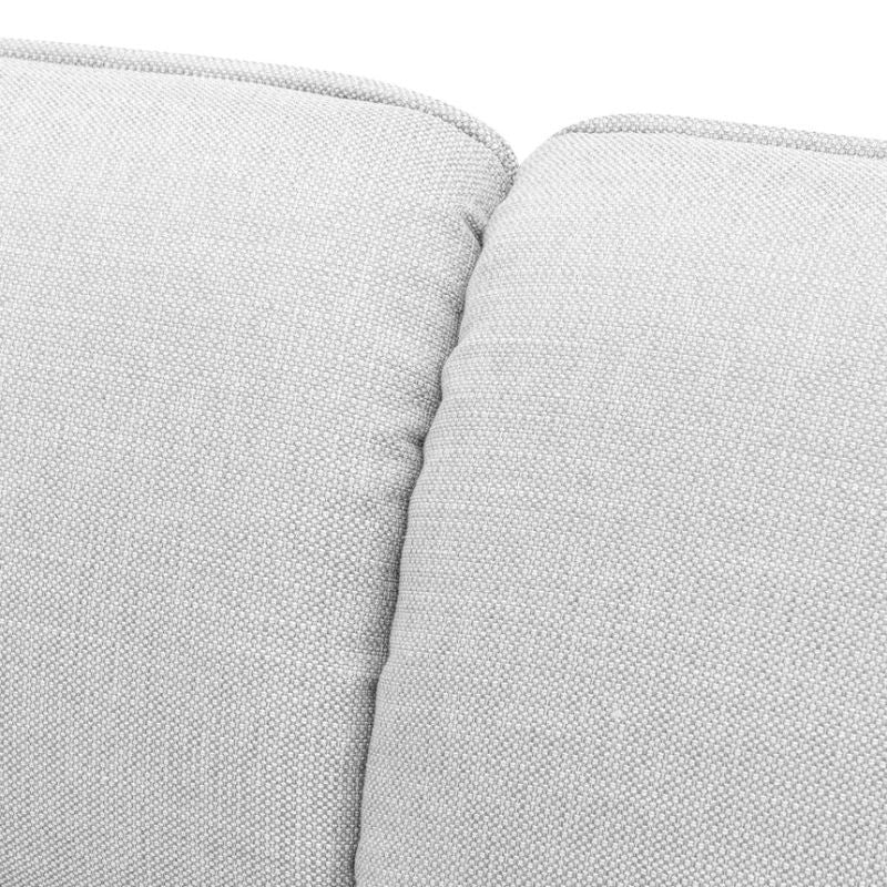 Horizons 3 Seater Fabric Sofa Light Texture Grey Front Close_jpeg