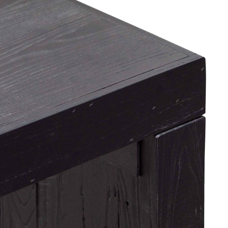 Huntington 180CM Wooden Console Table Black Top Finish