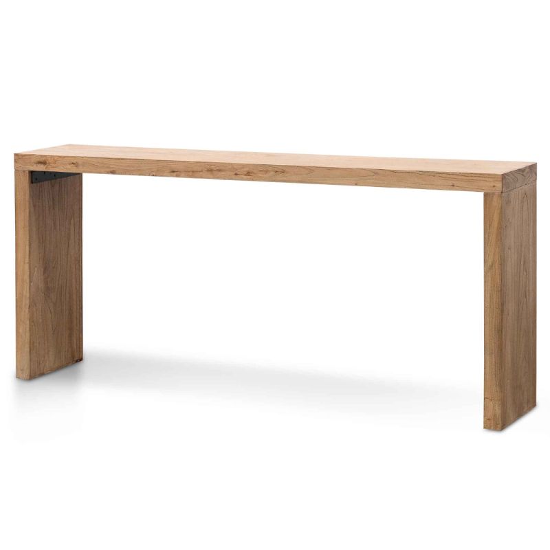 Huntington 180CM Wooden Console Table Natural Angle