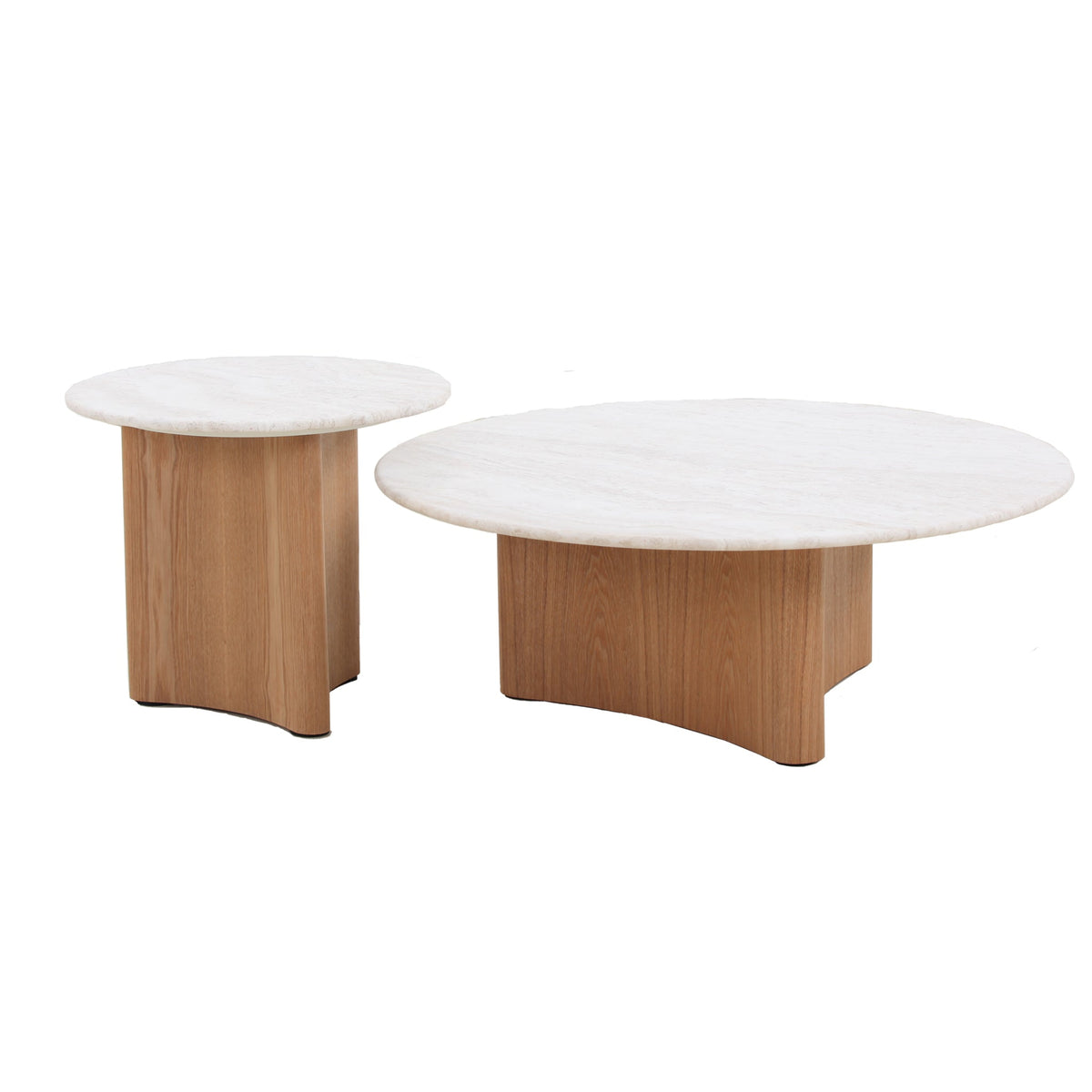 Queensham Nested Travertine Coffee Table