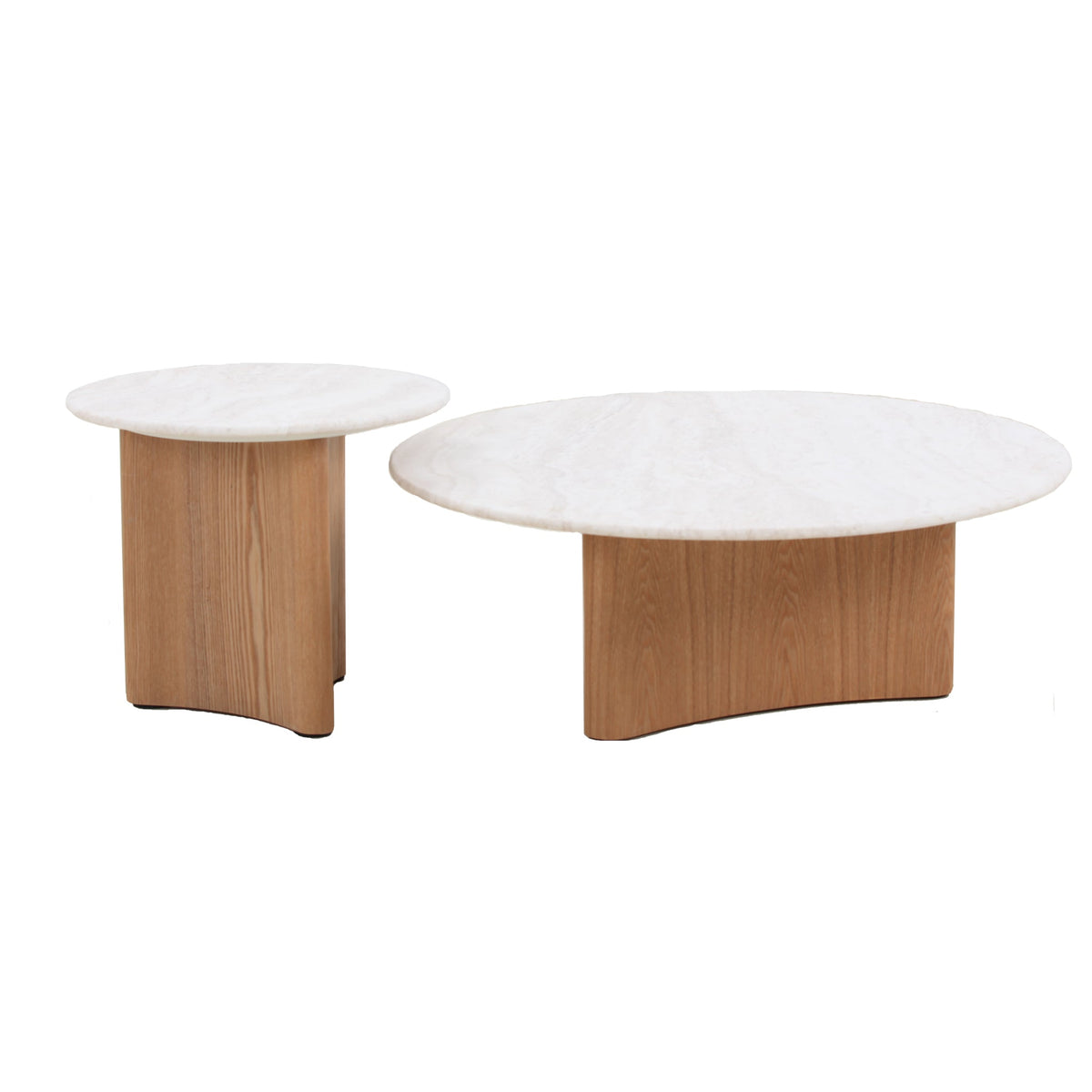 Queensham Nested Travertine Coffee Table