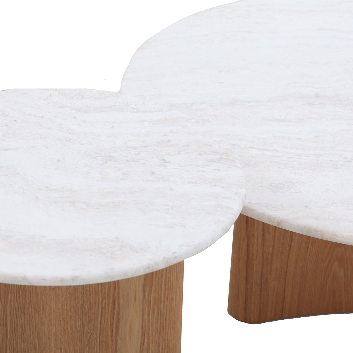Queensham Nested Travertine Coffee Table