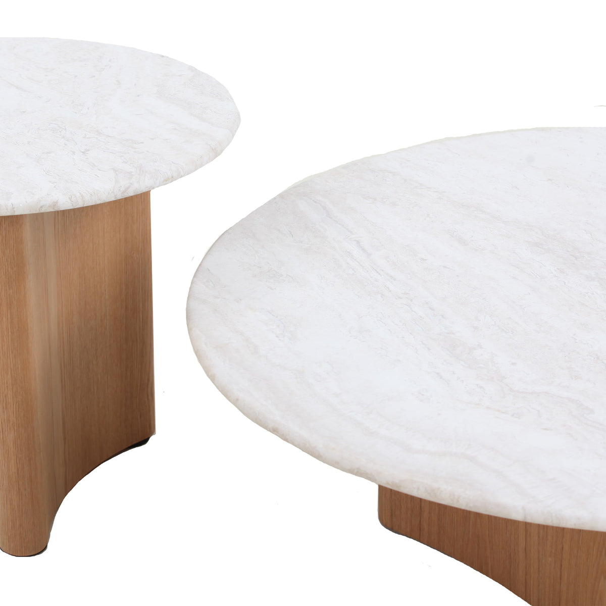 Queensham Nested Travertine Coffee Table