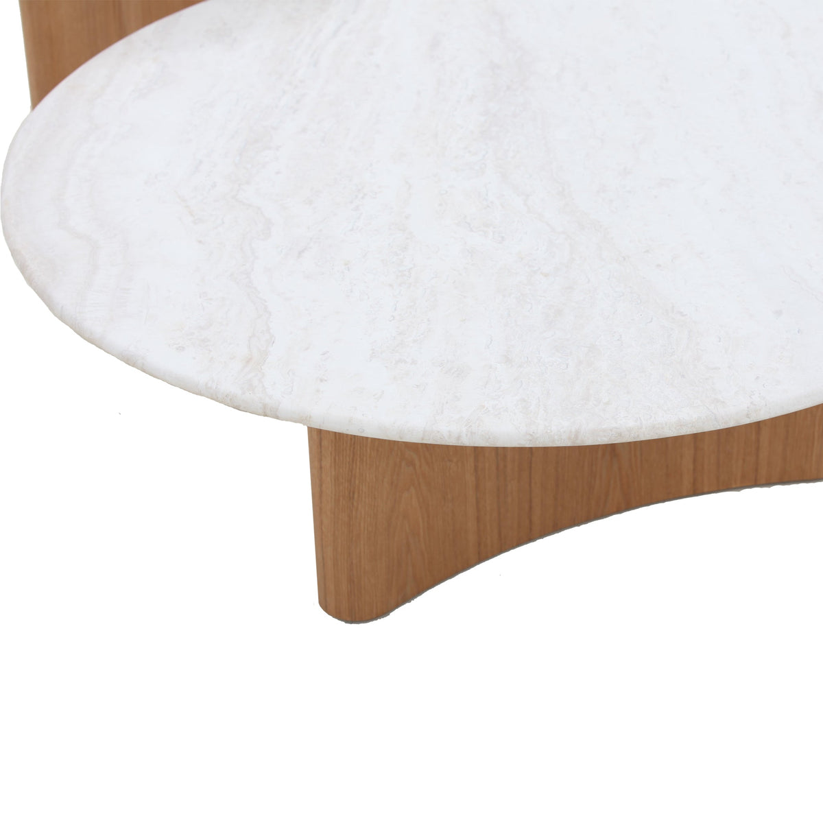 Queensham Nested Travertine Coffee Table