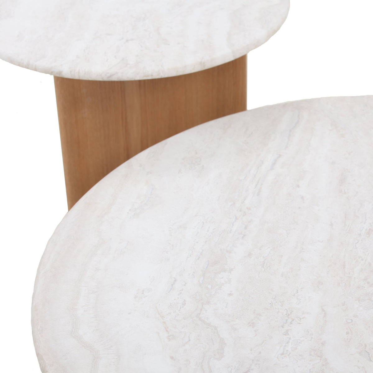 Queensham Nested Travertine Coffee Table