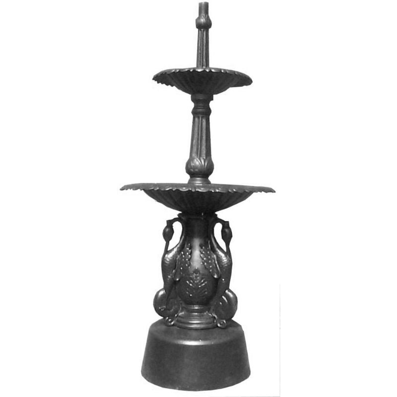 Ibis Cast Iron Garden Fountain Black