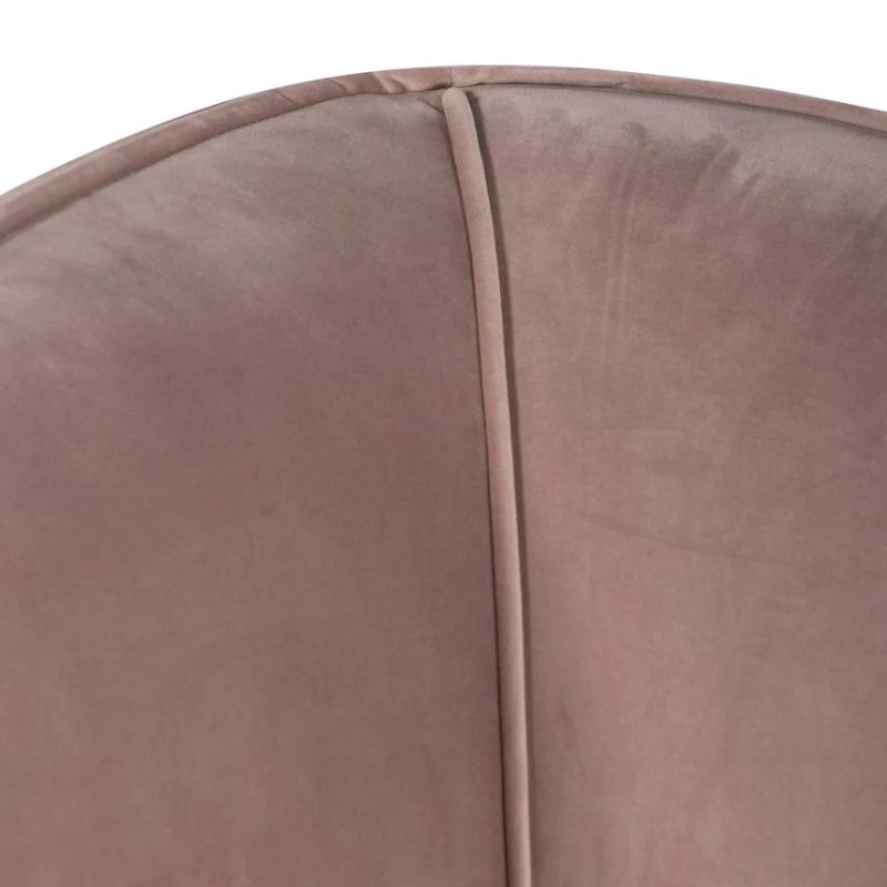 Inwood 3 Seater Fabric Sofa Blush Top Close